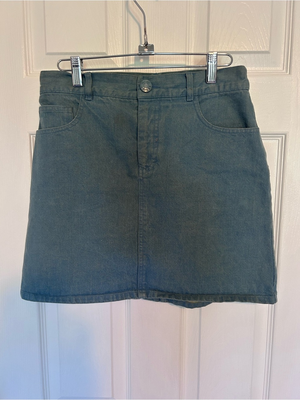 Marc Jacobs Slate Blue Denim Mini Skirt